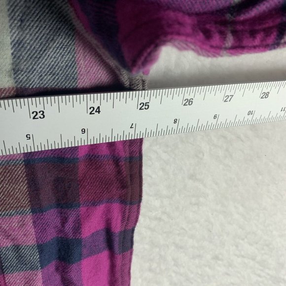 Alpine Design Flannel Shirt Mens XL‎ Pink Plaid Cotton Collared Long Sleeve 7022 - Picture 4 of 8